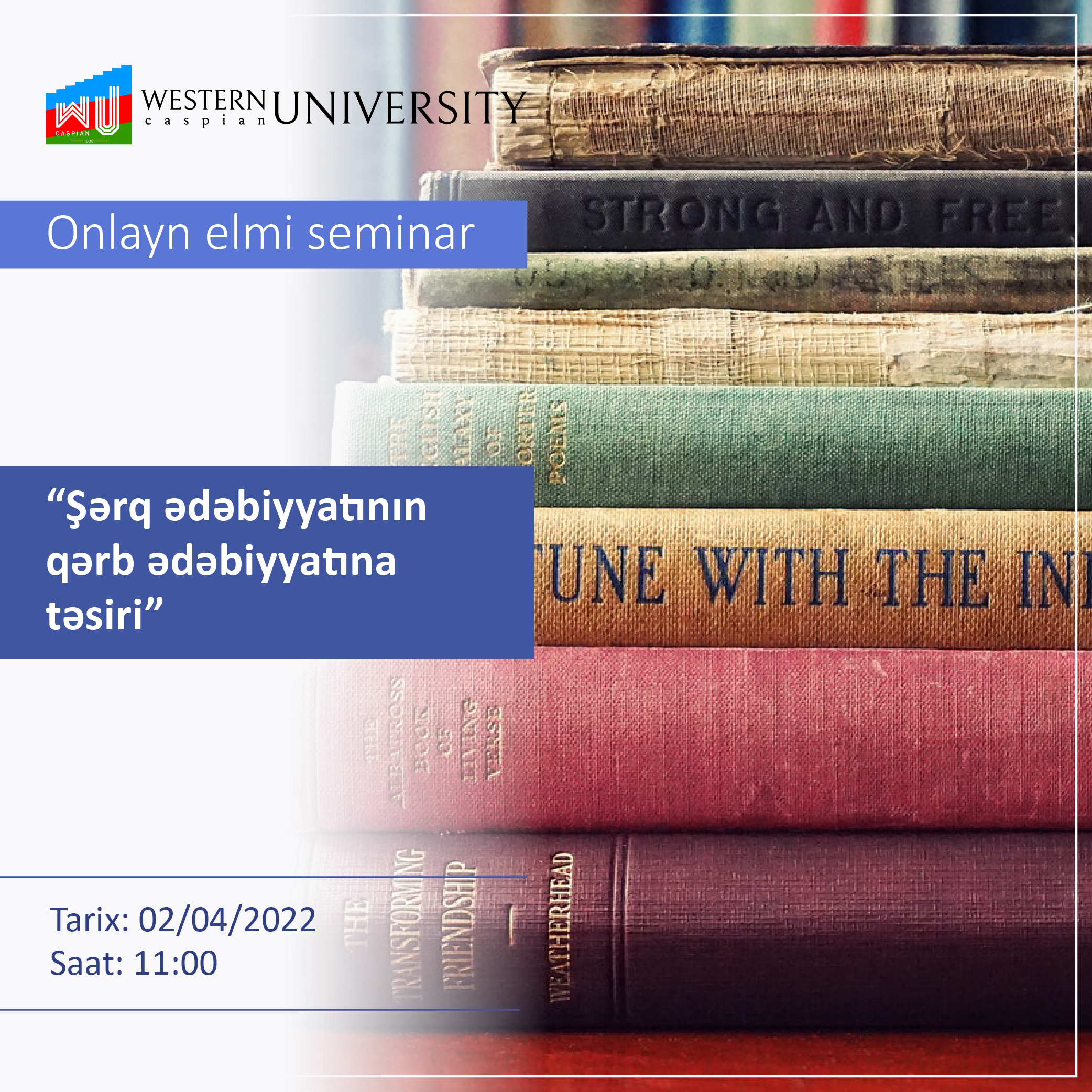 An online scientific seminar on "The impact of Eastern literature on Western literature"