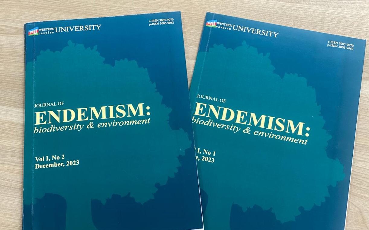 Qərbi Kaspi Universitetinin “Journal of Endemism: biodiversity & environment” jurnalının yeni nömrəsi çap olunub